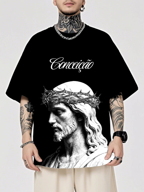 Camisa Overside Sacred - Christ