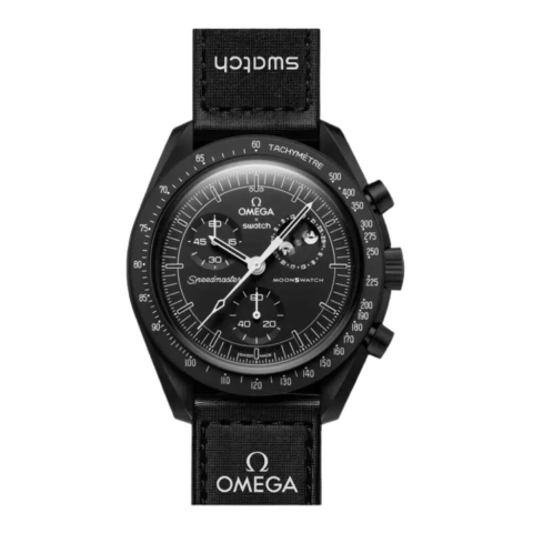 Omega x Swatch MoonSwatch Mission to the Moonphase Snoopy New Moon Preto SO33B700