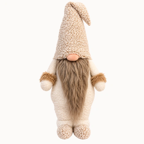 Gnomo Teddy Barba Marrón
