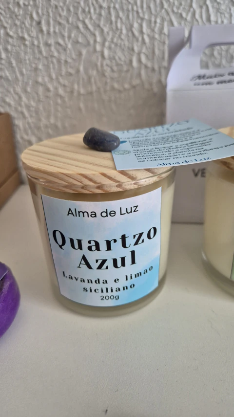 Vela Aromática Quartzo Azul