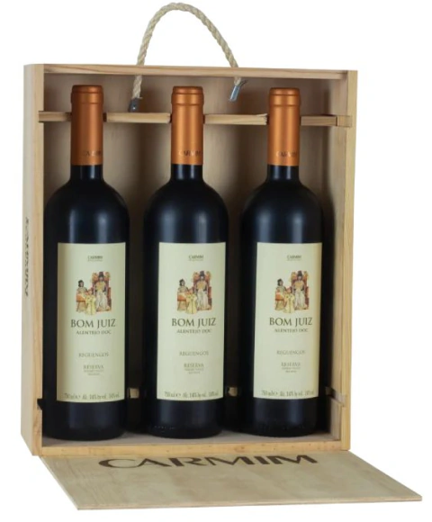 Kit s Tintos Bom Juiz (3 Unds) com Caixa de Madeira
