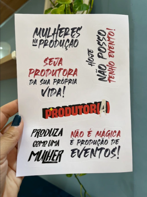 Cartela de Adesivos MNP