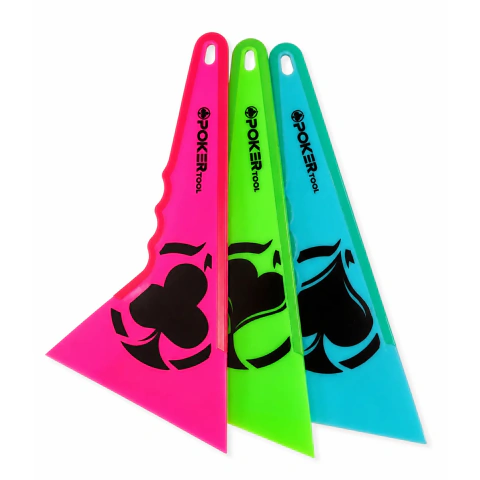 Espátula Batedor Raspador Poker Beater C/ Borda Borracha 23cm - Poker Tool