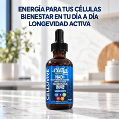 NAD+: - estres - cansancio + bienestar + longevidad