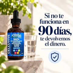 NAD+: - estres - cansancio + bienestar + longevidad