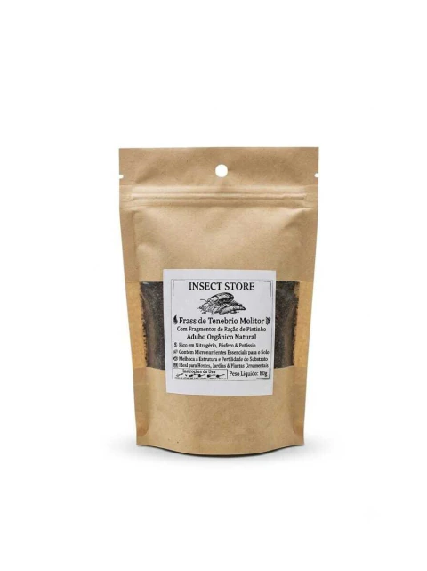 Frass de Tenébrio Molitor – Adubo Orgânico 80g