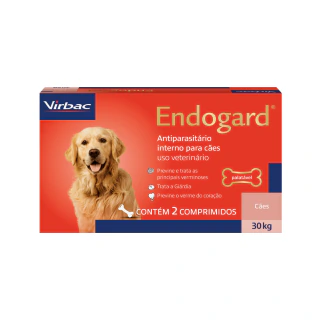 Endogard Cães 30 kg 2 comprim