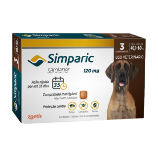 Simparic 120mg 40 a 60 kg 3 comp