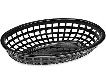 CANASTILLA BOTANERA 23 CM PLASTICO NEGRA MCCANN CONCASSE