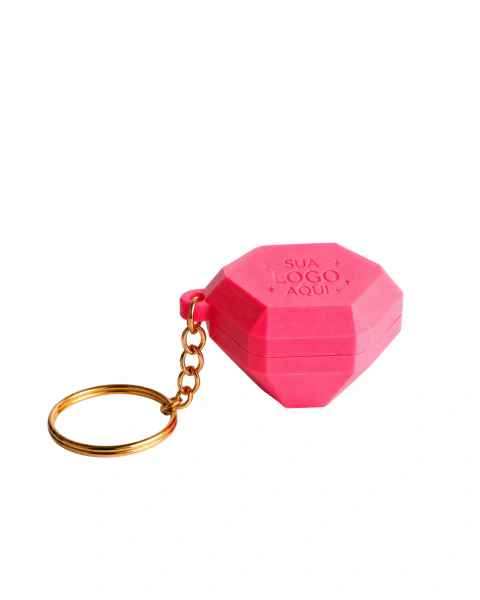 Kit Chaveiro Diamante porta acessórios personalizado