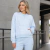 Moletom Blusa Feminina Frio Bolso Canguru Inverno Casual Algodão Gola Redonda Champion Original