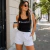 Regata Feminina Preta Esportiva Casual Fitness Academia Treino Champion Original