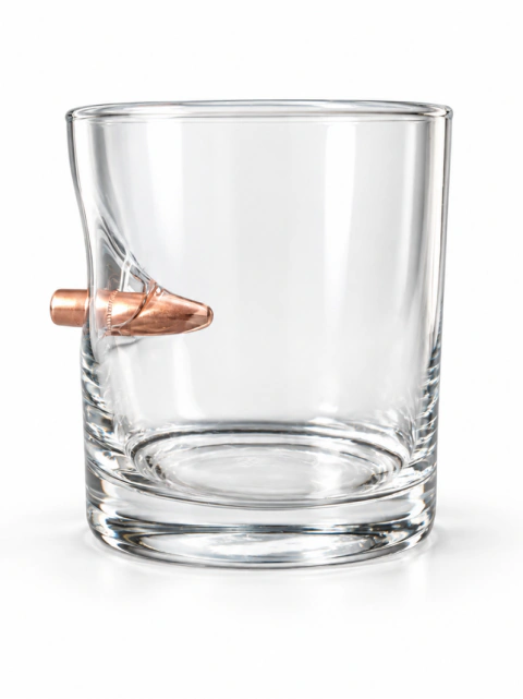 Copo de Whisky 300ml com projétil .308 incorporado