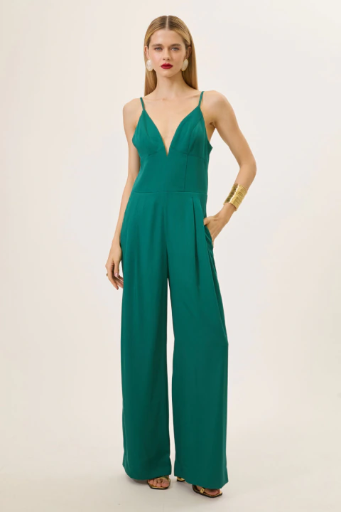 Macacão Pantalona Tatiane Verde