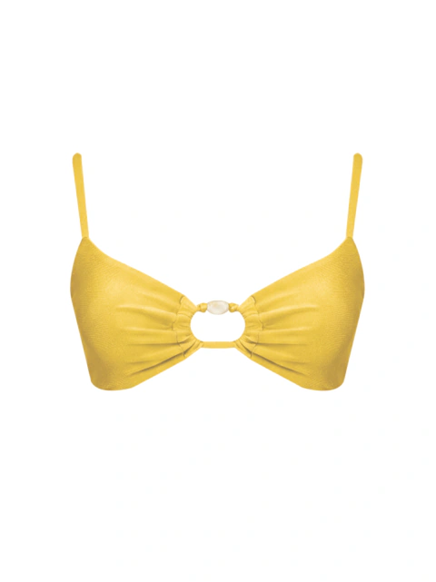 Top Biquíni Ella Satin Pólen