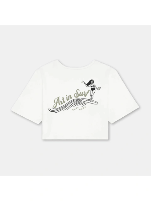 Camiseta Cropped Stone Art Flow