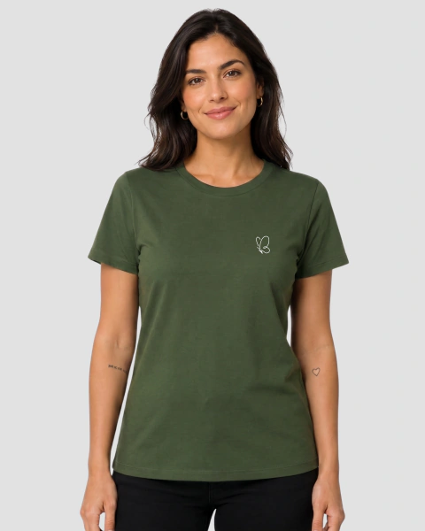 Babylook 100% Algodão Verde Musgo - Donna Claire