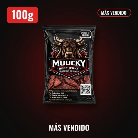 Beef Jerky Muucky Pack 100g - Más vendido
