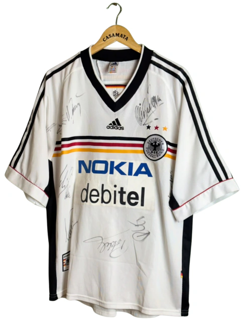 Camisa Alemanha 1998/1999 com diversos autógrafos #14 G