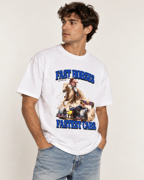 REMERA FAST HORSES