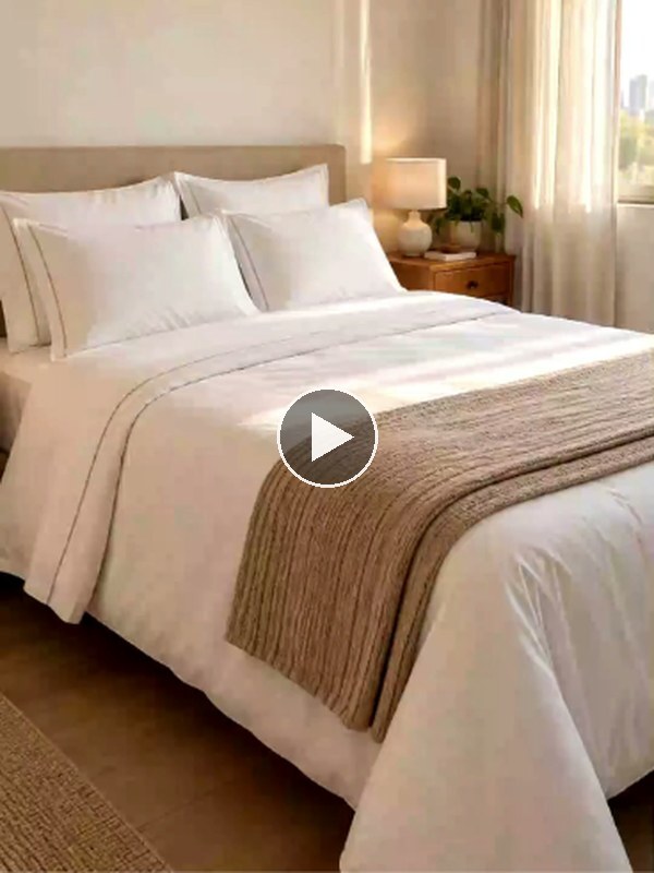 Cama de hotel em casa, sem gastar quase nada