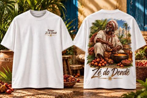 Camiseta Oversized Baiano Zé do Dendê
