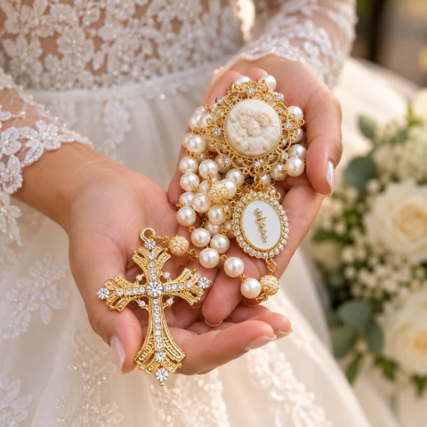 Terço de Formatura Personalizado Sagrada Família | Escolha o Curso