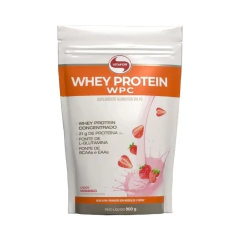 Whey Protein WPC Refil (900g) - Sabor: Morango