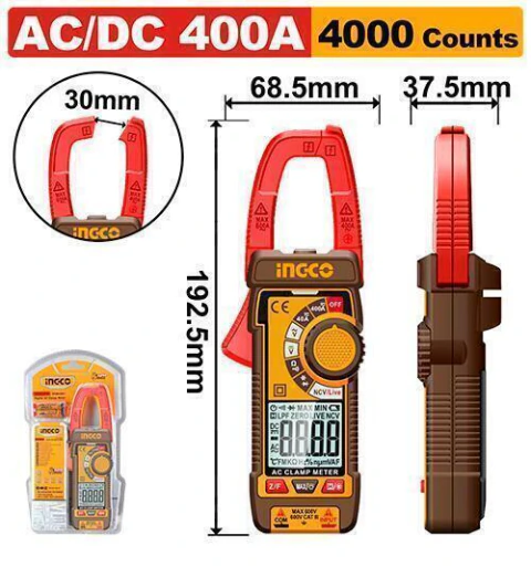 Pinza amperimétrica DC/AC DCM62002
