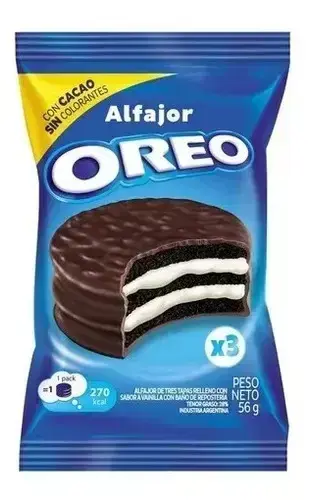 Alfajor individual Oreo 1 unidad Mondelez