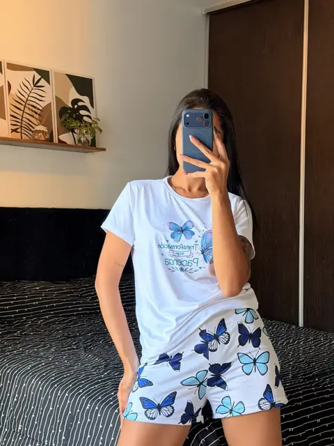 PIJAMA MODAL SOFT - MARIPOSAS