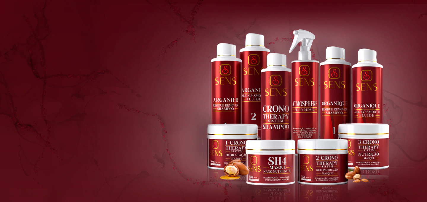 Linha completa de produtos capilares SENS.