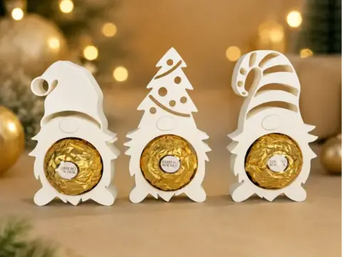 Porta-Bombom Gnomo de Natal – Kit com 3 Modelos