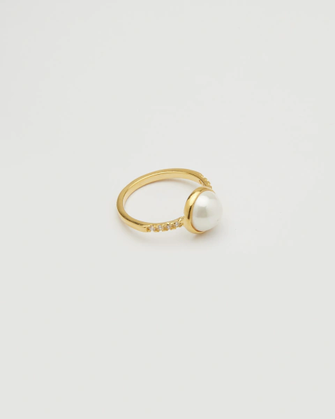 Anel Maria Augusta Banhado a Ouro 18k