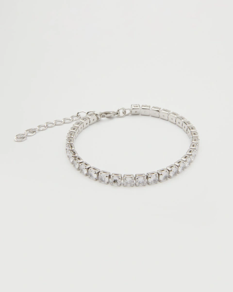 Pulseira Rivi Banhado a Ródio Branco