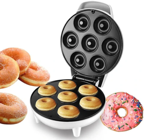 Máquina eléctrica para hacer mini donas con placas antiadherentes
