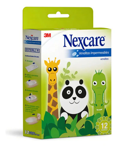 Vanditas Nexcare 3m Diseño De Animales X 20 Unidades