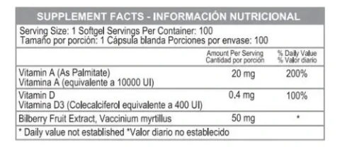 Vitamina A 10000 100 Softgel