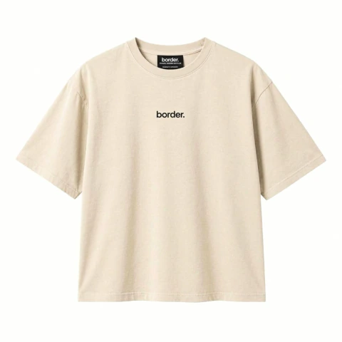 Remera Oversize Border