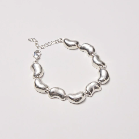 Pulseira Castanha · Prateado
