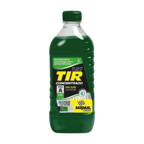 Liquido Refrigerante Anticongelante Tir Concentrado Bardahl Verde x 1Lt