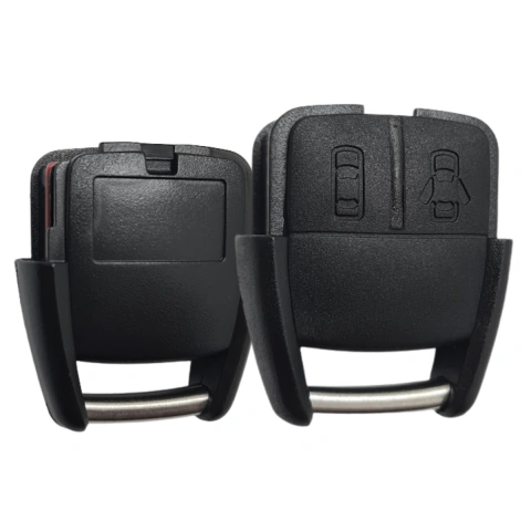 Carcaça Controle Telecomando Chevrolet Astra Zafira Montana S10 Blazer 2002 a 2008 - 2 Botões Botão Carrinho