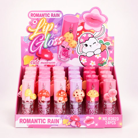 Gloss con llavero hongos