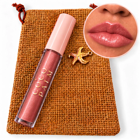 Gloss Labial Coco Palm Maré Alta – Efeito Espelhado