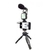Kit de Youtuber Streaming Tripode con Luz Led Iluminador Micrófono pensado para Celular