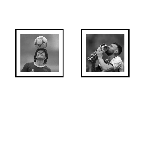 Maradona y Messi