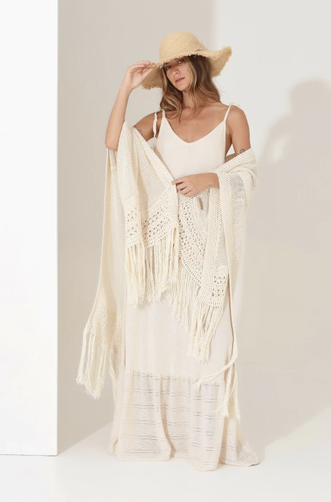 RUANA HAND MADE ALGODON ART 3816ALG - comprar online