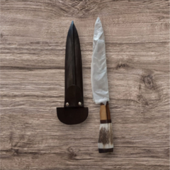 Cuchillo acero carbono 26 cm. (V024)