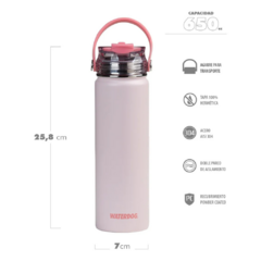 Botella térmica Waterdog AKWA 650PK (WAKWA650PK) en internet