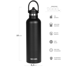 Botella térmica Waterdog Hydro1000BK (MN30595) - comprar online